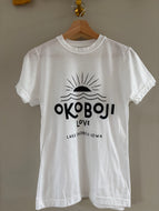 Okoboji love white tee