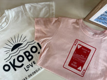 Load image into Gallery viewer, Okoboji love white tee

