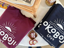 Load image into Gallery viewer, okoboji love crew - navy with white logo
