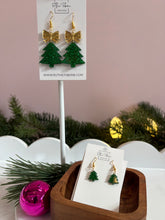 Load image into Gallery viewer, Christmas tree earrings
