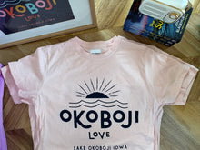 Load image into Gallery viewer, Okoboji love pink tee
