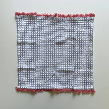 Load image into Gallery viewer, 100% cotton waffle square bright fringe kitchen dishcloth
