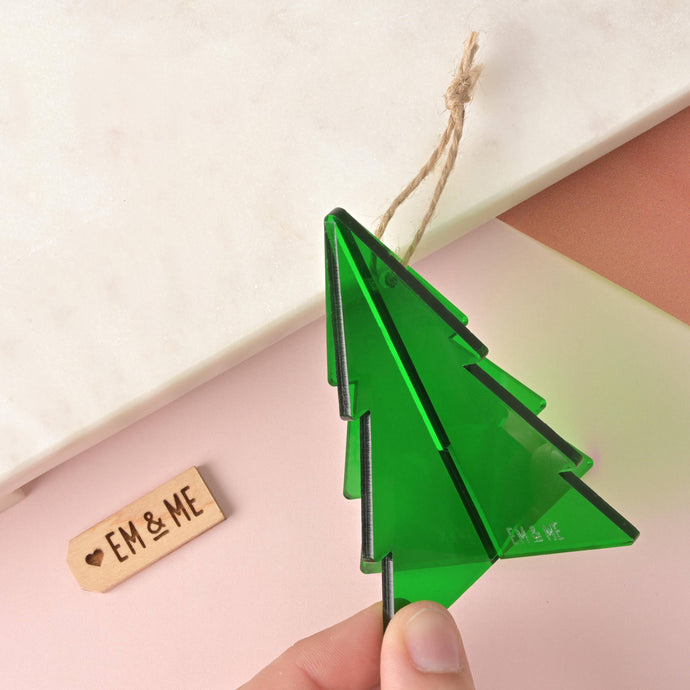 3D Christmas Tree Ornament, Christmas