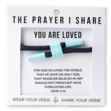 Load image into Gallery viewer, YOU ARE LOVED Bracelet, Christian Cord Bracelet
