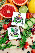 Load image into Gallery viewer, Quick Bites Mini Coloring Book - Food Truck &amp; Foodie Themed
