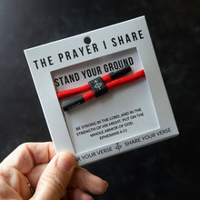 Load image into Gallery viewer, STAND YOUR GROUND Christian Cord Bracelet
