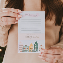 Load image into Gallery viewer, Christmas Village Notepad - Christmas Stationery
