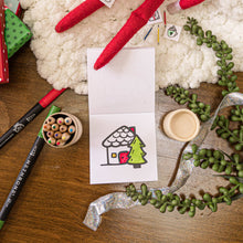 Load image into Gallery viewer, Very Merry Easy Tear Glue Bind Mini Coloring Book for Adult
