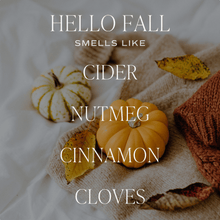 Load image into Gallery viewer, Hello Fall 12 oz Candle - Fall Decor and Gifts
