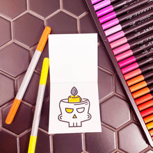 Load image into Gallery viewer, 50 Pages Halloween Spooky-theme Mini Coloring Book for Adult
