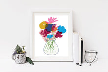 Load image into Gallery viewer, Giclee Flowers Art Print Spring Bouquet Wall Art - Petite
