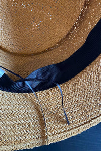 Straw Ivory Band Boater Hat