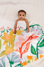 Load image into Gallery viewer, Cottage Garden Swaddle 47”x47”
