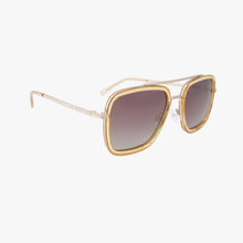Load image into Gallery viewer, LEX CHAMPAGNE Polarized Navigator Metal Sunglasses
