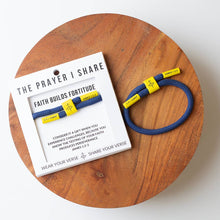 Load image into Gallery viewer, FAITH BUILDS FORTITUDE Cord Bracelet | Christian Athletes
