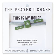 Load image into Gallery viewer, THIS IS MY HOUSE Christian Cord Bracelet
