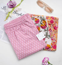 Load image into Gallery viewer, Cotton Pajama Pants Women - Floral Whispers
