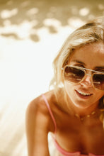 Load image into Gallery viewer, LEX CHAMPAGNE Polarized Navigator Metal Sunglasses
