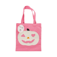 Load image into Gallery viewer, PLCB137 -  Pink Pumpkin 12x12 inch Canvas Bag
