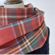 Load image into Gallery viewer, Plaid Winter Scarf-Vintage Tassel Shawl
