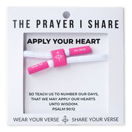 APPLY YOUR HEART Christian Cord Bracelet 