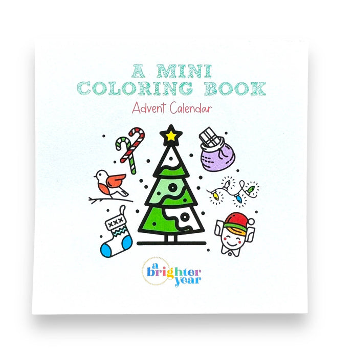Color Your Own Advent Calendar, stocking stuffer, countdown