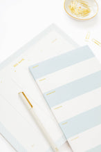 Load image into Gallery viewer, Blue Striped Weekly Notepad
