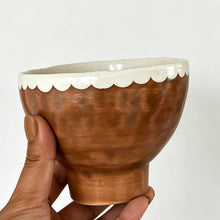 Load image into Gallery viewer, Boho Handmade Chestnut Goblet Bowl
