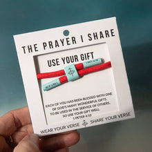 Load image into Gallery viewer, USE YOUR GIFT Christian Cord Bracelet | Christian Athletes
