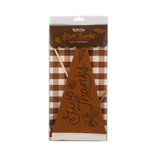 Load image into Gallery viewer, AGT1215 - Acorns Give Thanks Felt Pennant
