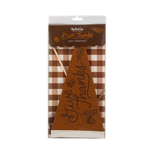 AGT1215 - Acorns Give Thanks Felt Pennant