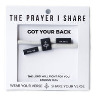 GOT YOUR BACK, Christian Cord Bracelet