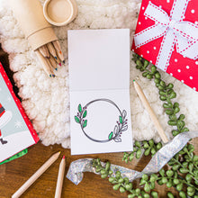 Load image into Gallery viewer, Very Merry Easy Tear Glue Bind Mini Coloring Book for Adult
