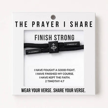 Load image into Gallery viewer, FINISH STRONG Christian Cord Verse Bracelet, Military Gifts
