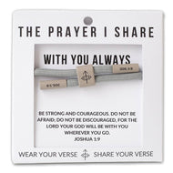 WITH YOU ALWAYS Cord Bracelet | Christian Jewelry |Scripture