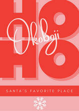 Load image into Gallery viewer, ho ho okoboji 5x7 holiday print
