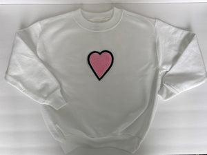 youth heart sweatshirt