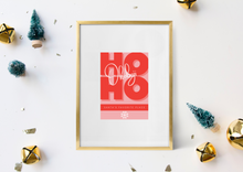 Load image into Gallery viewer, ho ho okoboji 5x7 holiday print
