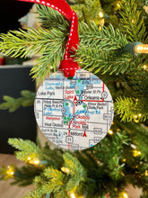 Load image into Gallery viewer, okoboji map christmas ornament
